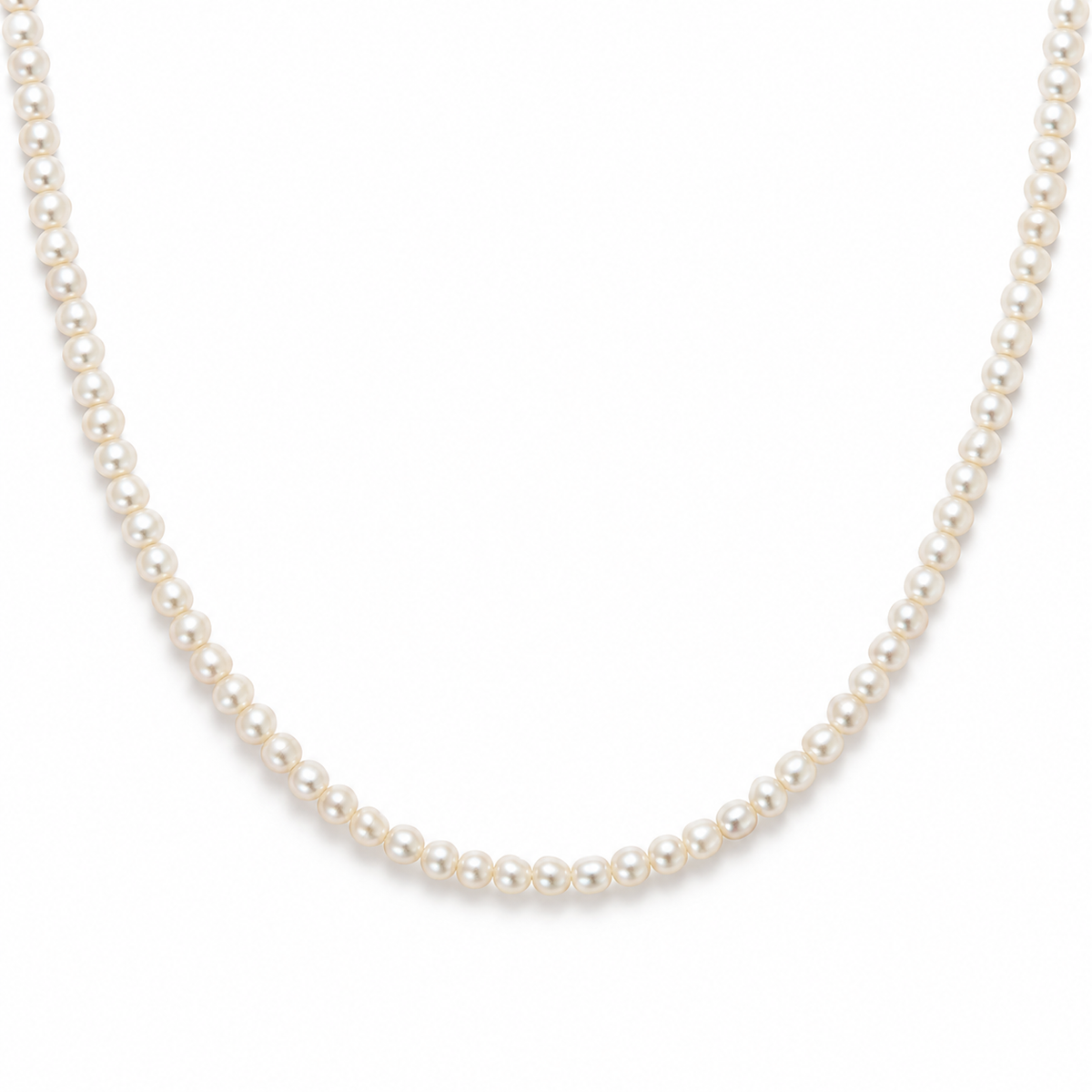 Tula Pearl Necklace with small cultured white pearls